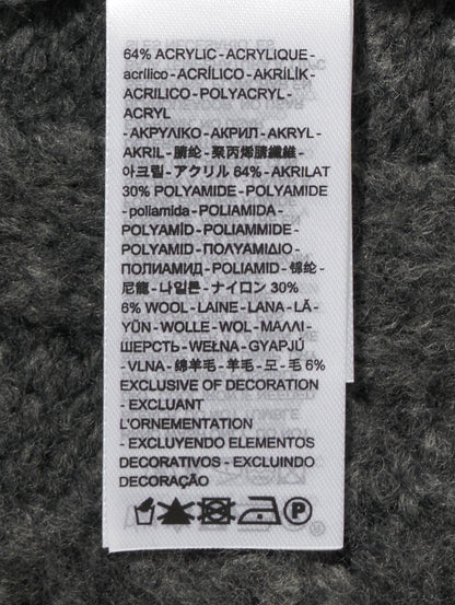 ISABEL ケーブルニットベスト グレー CHARCOAL HEATHER GREY