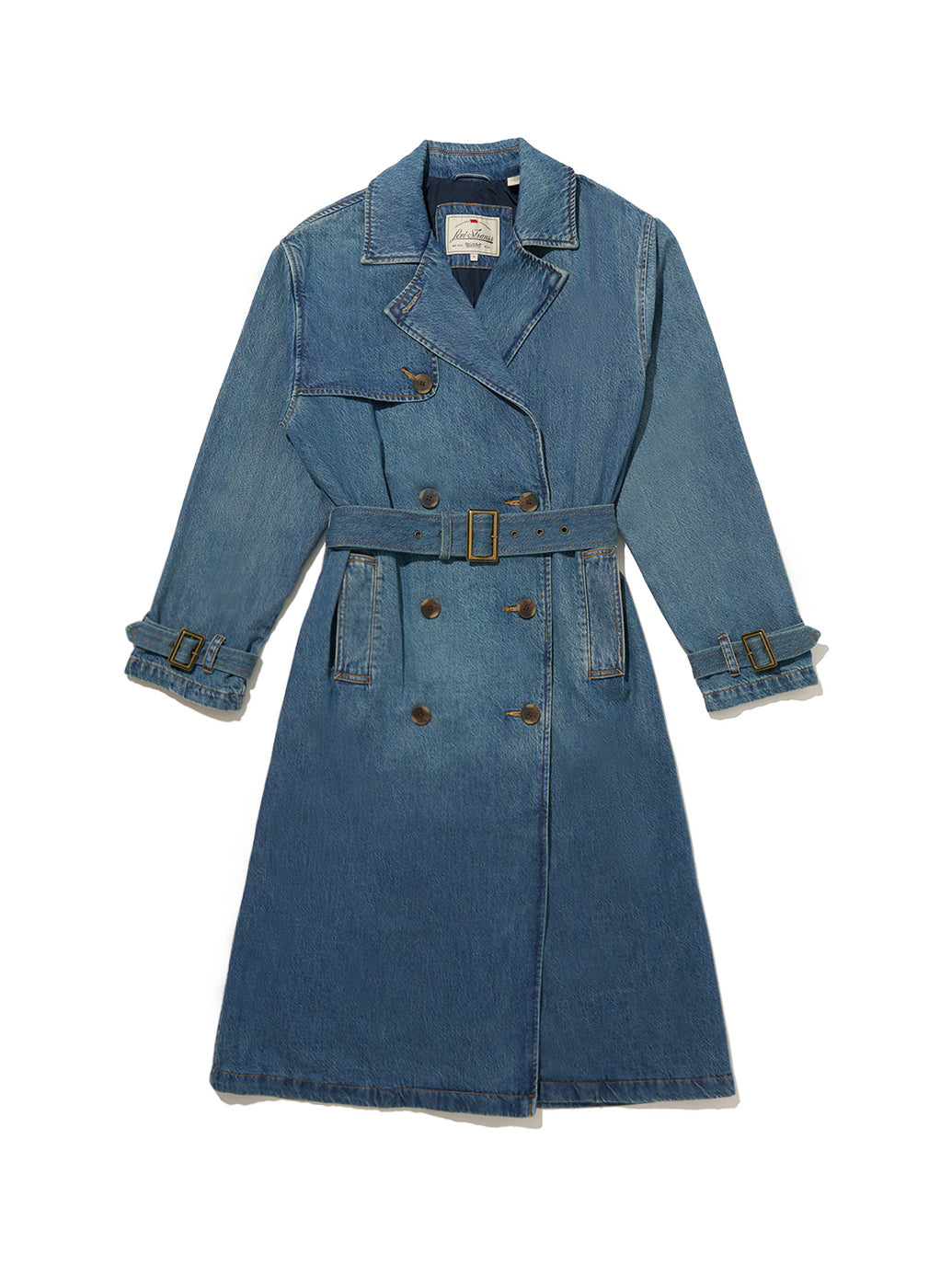 ロングトレンチコート ダークインディゴ