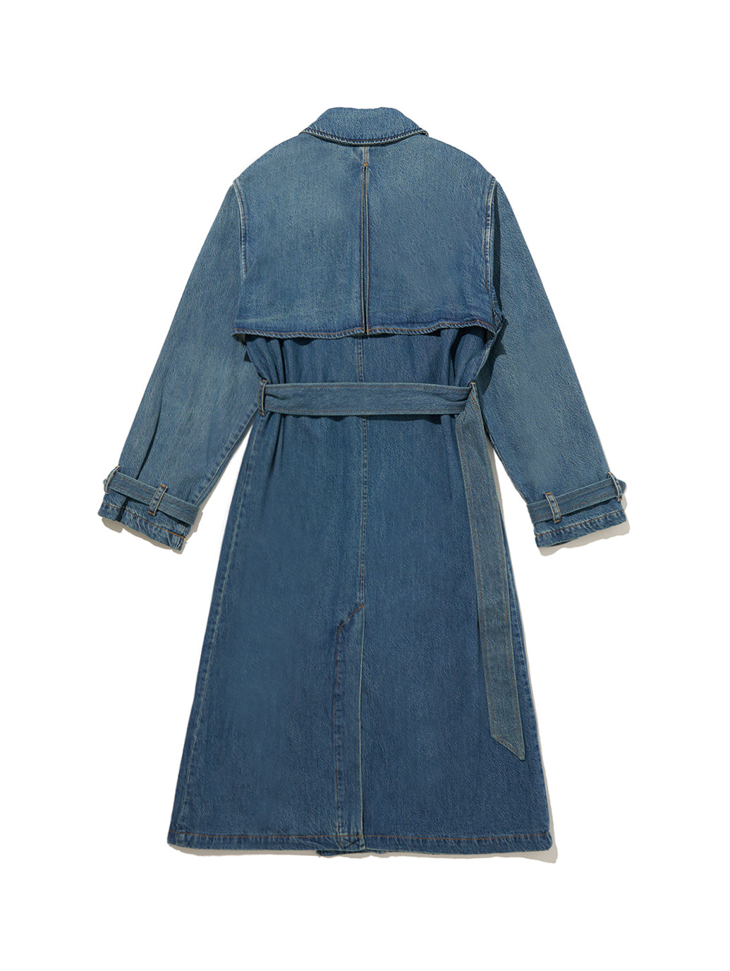 ロングトレンチコート ダークインディゴ