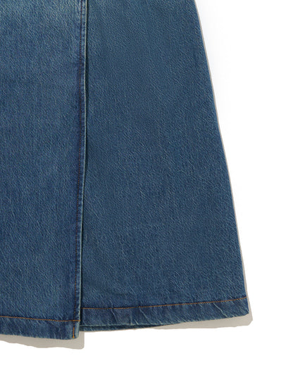 ロングトレンチコート ダークインディゴ