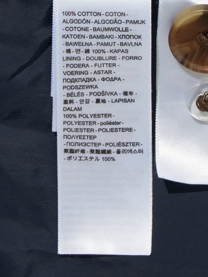 ロングトレンチコート ダークインディゴ