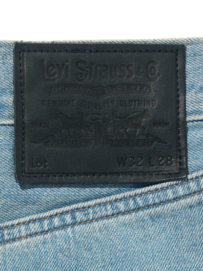 BLUETAB™ ワイドプリーツ CROP ジーンズ ライトインディゴ