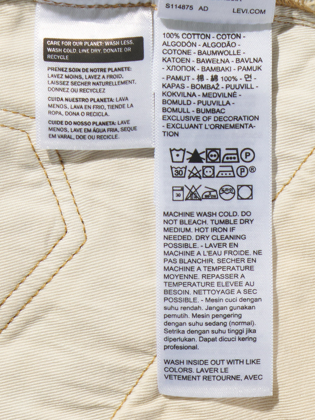 BLUETAB™ ワイドプリーツ CROP ジーンズ ライトインディゴ