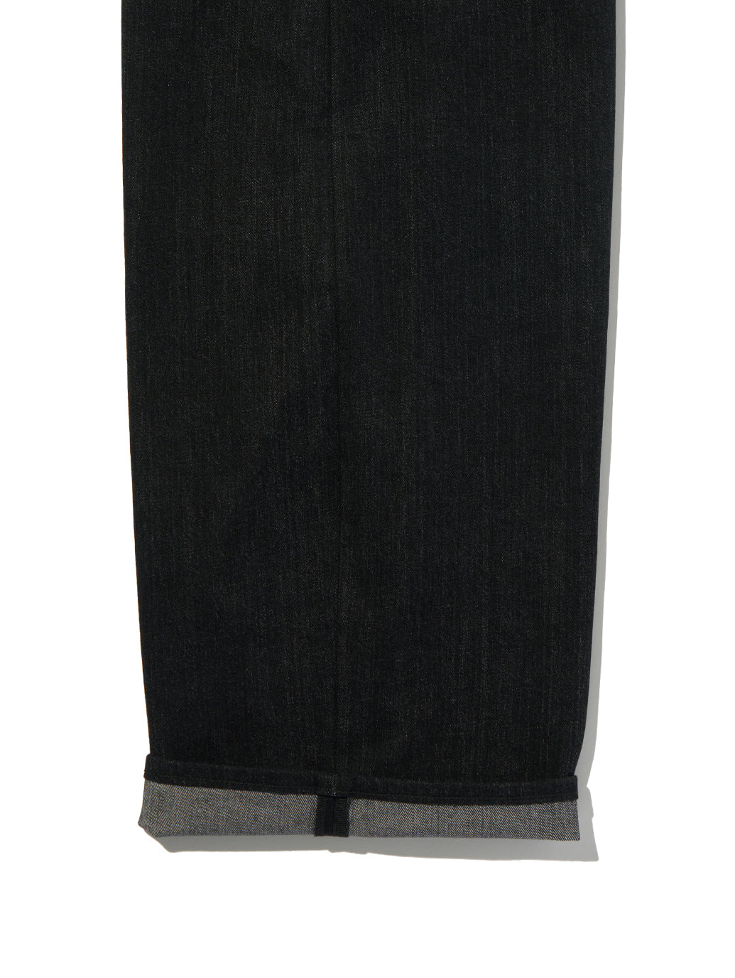 BLUETAB™ ワイドプリーツ CROP ジーンズ ブラック