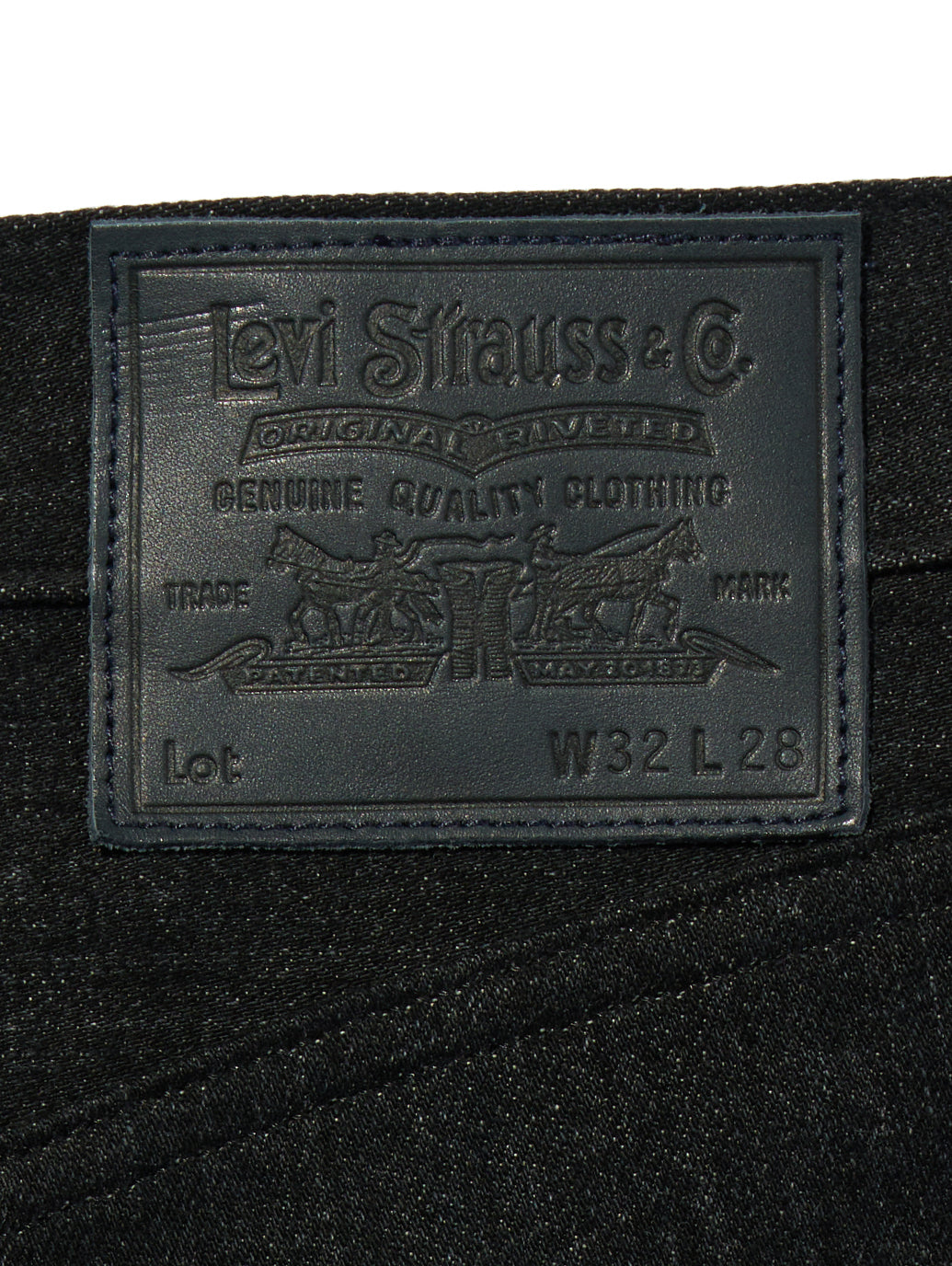 BLUETAB™ ワイドプリーツ CROP ジーンズ ブラック