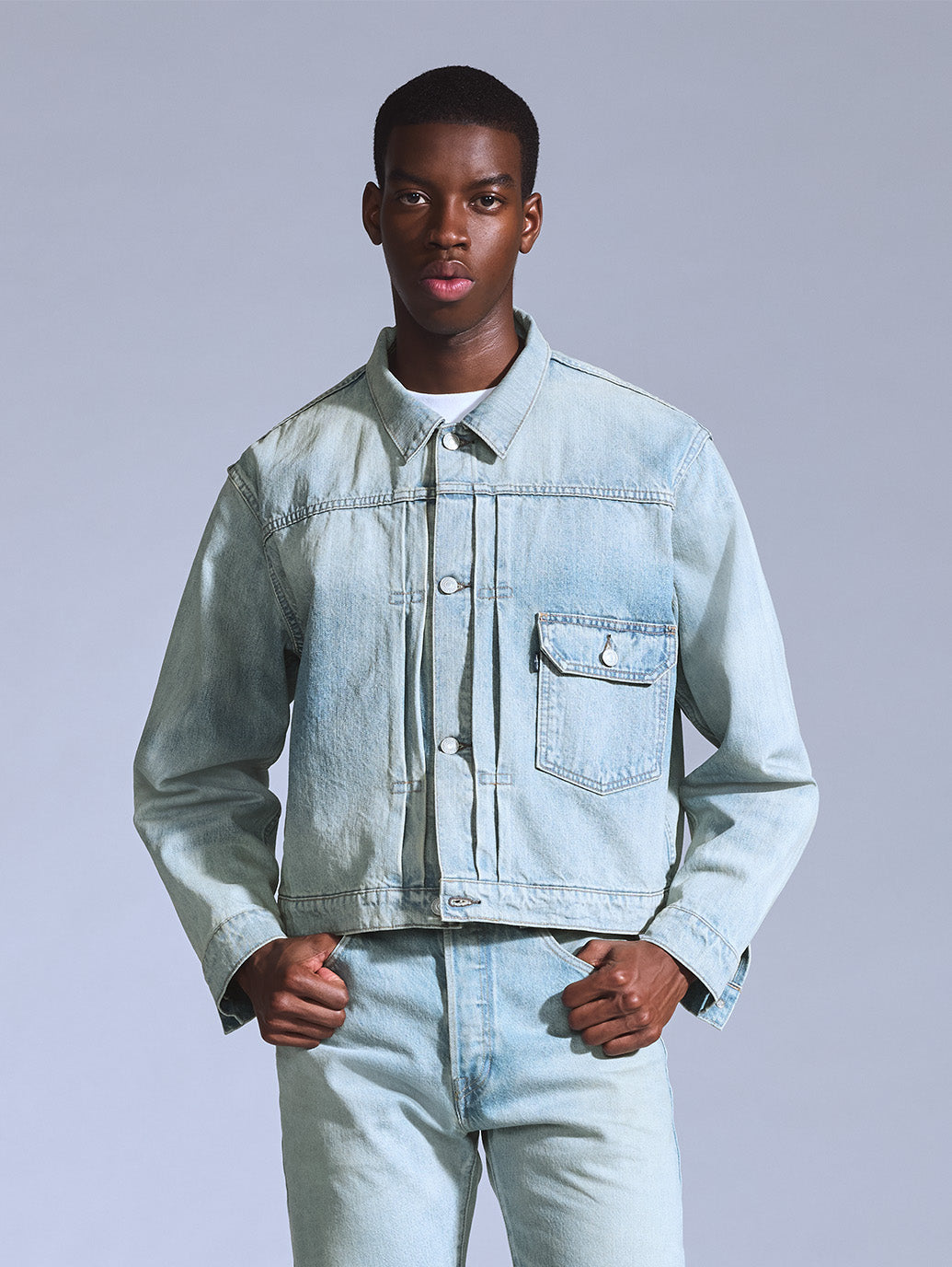 BLUETAB™ TYPE I トラッカージャケット ライトインディゴ