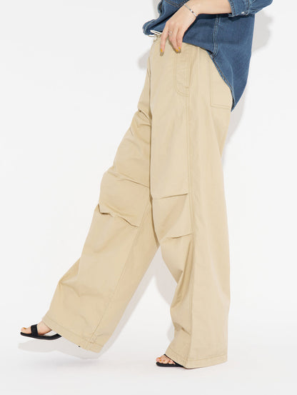 パラシュートパンツ ベージュ SAFARI