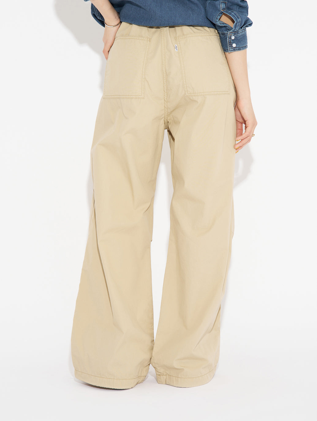 パラシュートパンツ ベージュ SAFARI