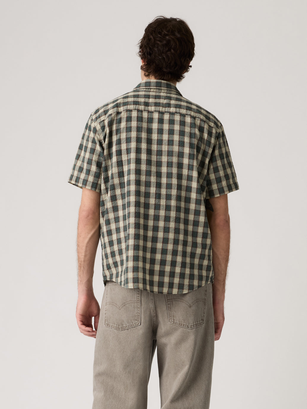 SS AUTHENTIC BUTTON DOWN Xavier Plaid PONDEROSA PI
