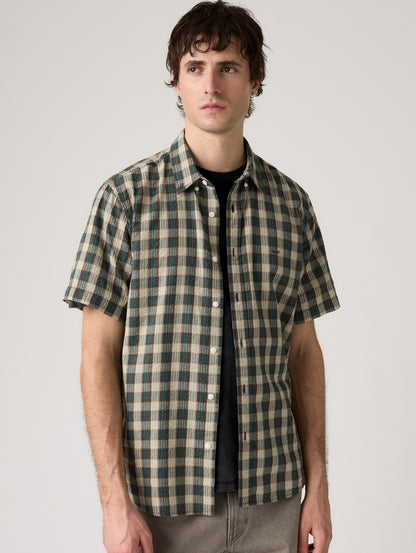 SS AUTHENTIC BUTTON DOWN Xavier Plaid PONDEROSA PI