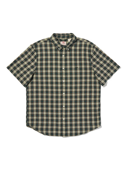 SS AUTHENTIC BUTTON DOWN Xavier Plaid PONDEROSA PI