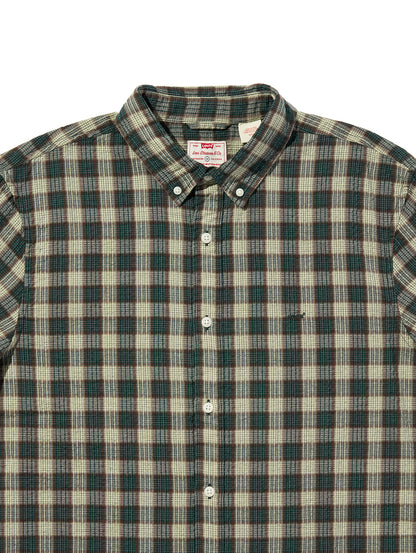 SS AUTHENTIC BUTTON DOWN Xavier Plaid PONDEROSA PI