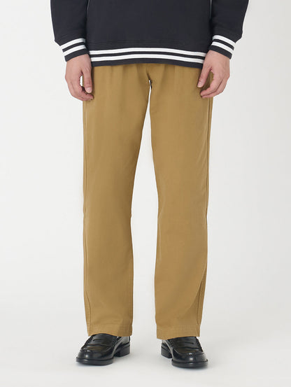 XX CHINO ルーズ ストレート プリーツ ブラウン BRITISH