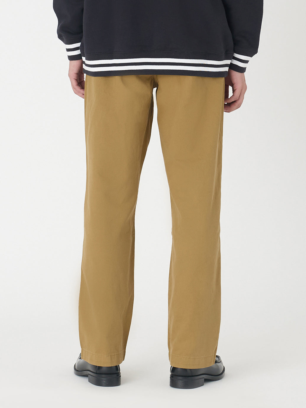 XX CHINO ルーズ ストレート プリーツ ブラウン BRITISH