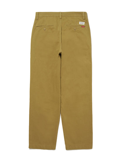 XX CHINO ルーズ ストレート プリーツ ブラウン BRITISH