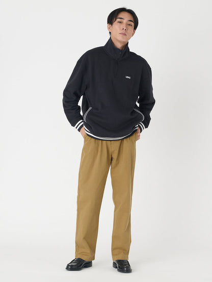 XX CHINO ルーズ ストレート プリーツ ブラウン BRITISH