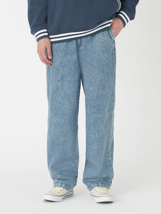 XX CHINO ルーズ ストレート プリーツ ミディアムインディゴ QUARTER PAST