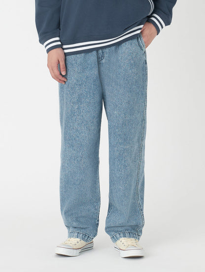 XX CHINO ルーズ ストレート プリーツ ミディアムインディゴ QUARTER PAST