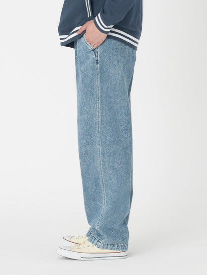 XX CHINO ルーズ ストレート プリーツ ミディアムインディゴ QUARTER PAST