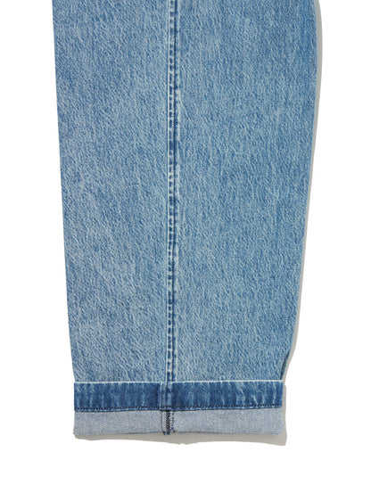 XX CHINO ルーズ ストレート プリーツ ミディアムインディゴ QUARTER PAST