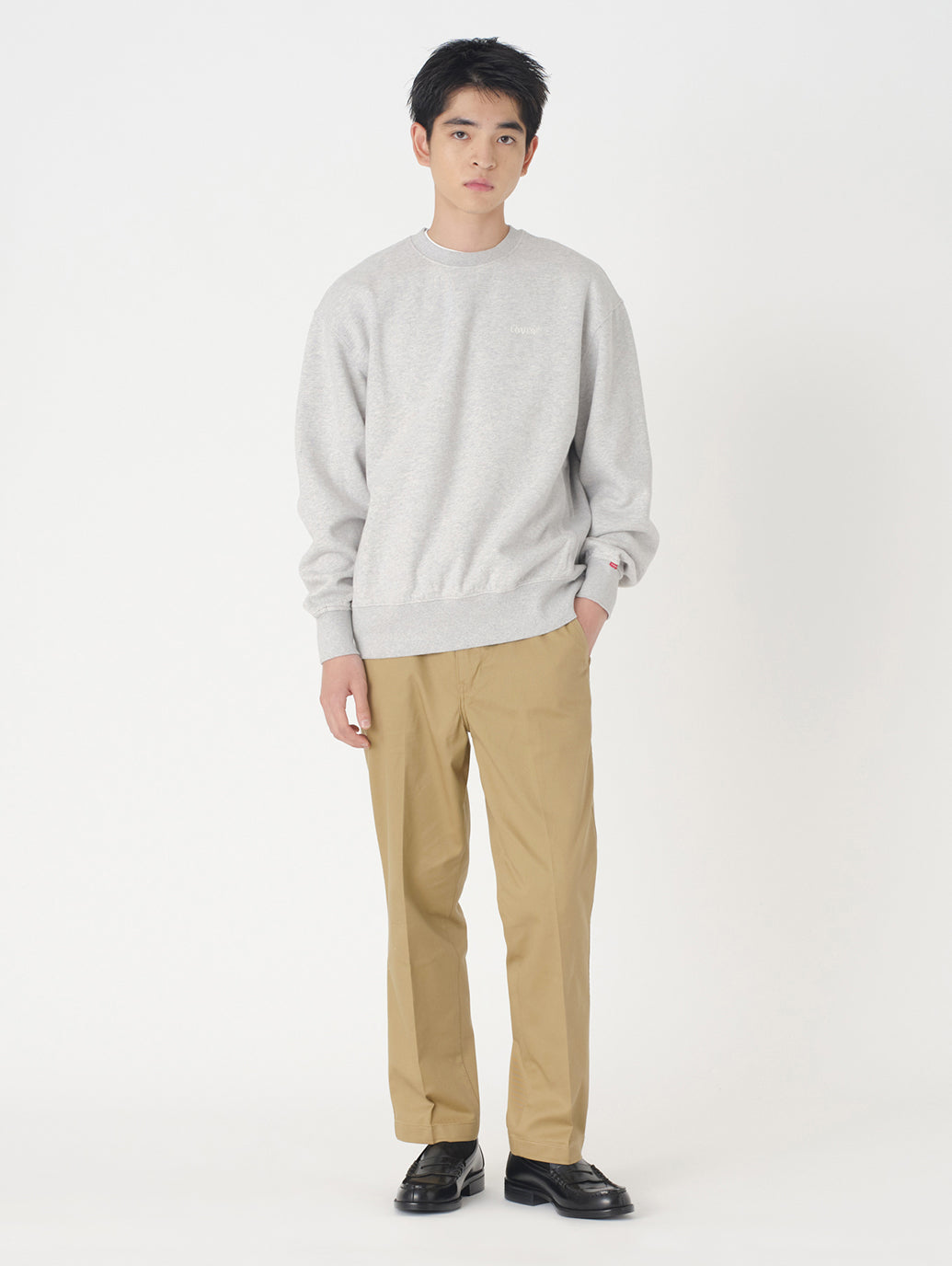 クルーネックスウェットシャツ