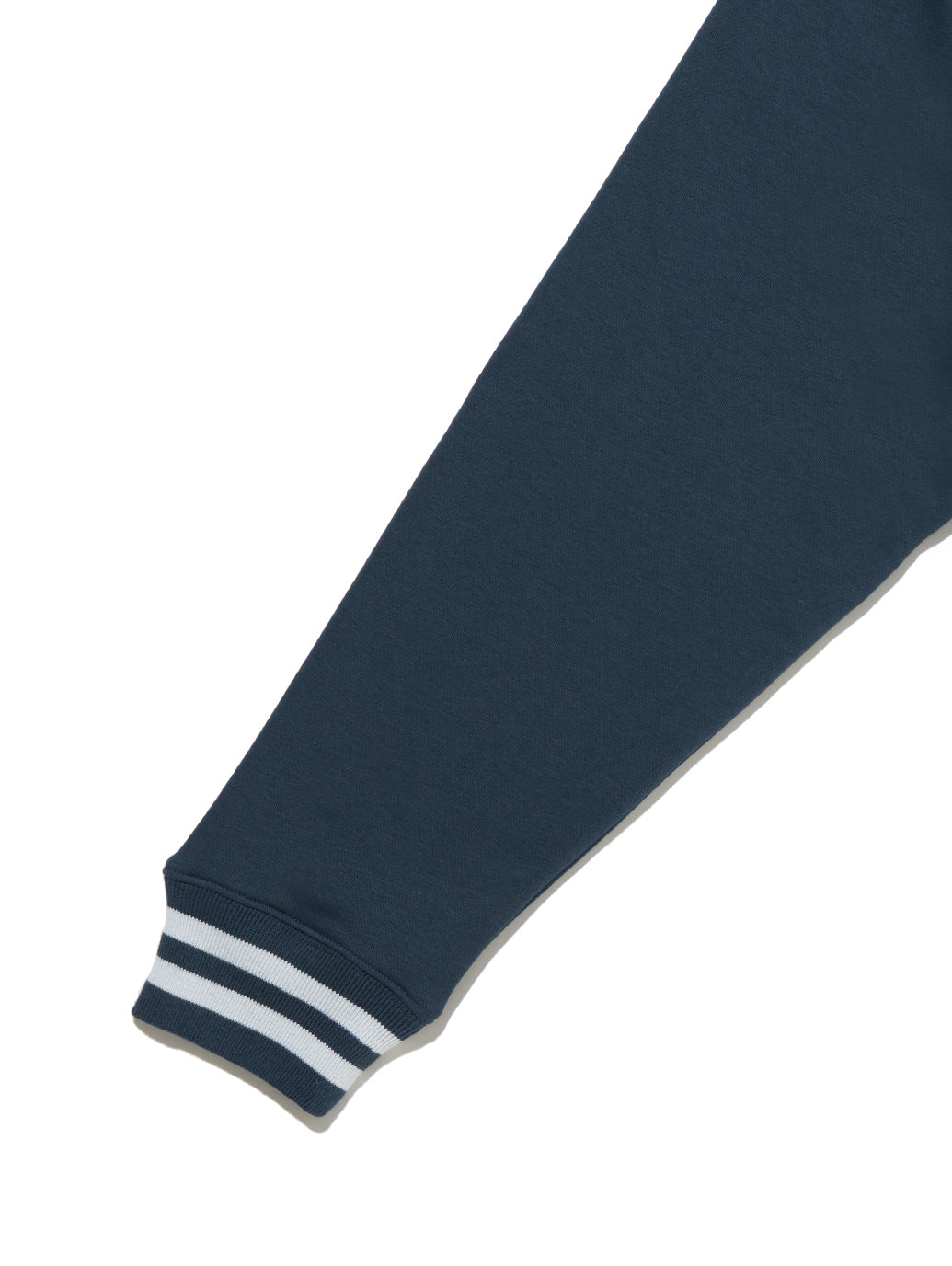 ハーフジップスウェットシャツ ブルー WILBOUR STRIPE