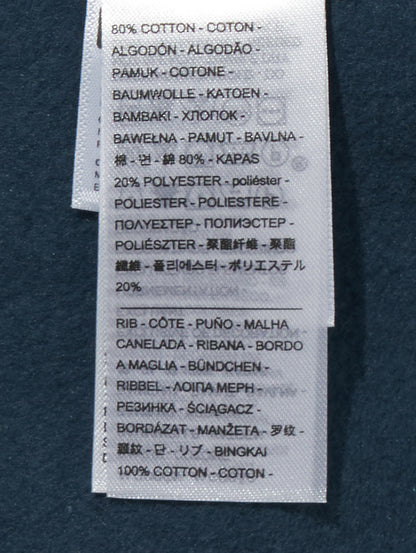 ハーフジップスウェットシャツ ブルー WILBOUR STRIPE