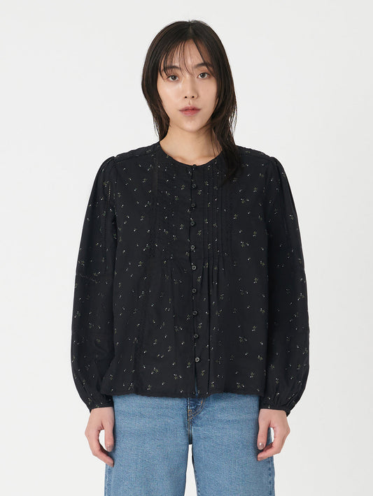ALIYAH ブラウス ブラック VIRGO DITSY CAVIAR