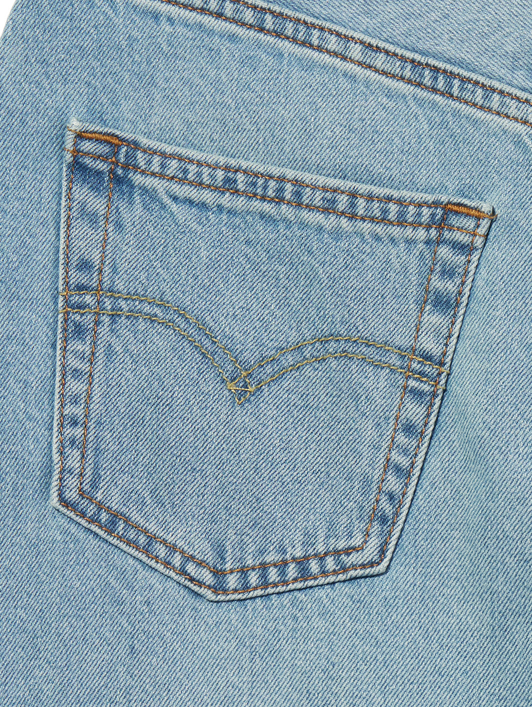 ハイライズ Aラインスカート ライトインディゴ