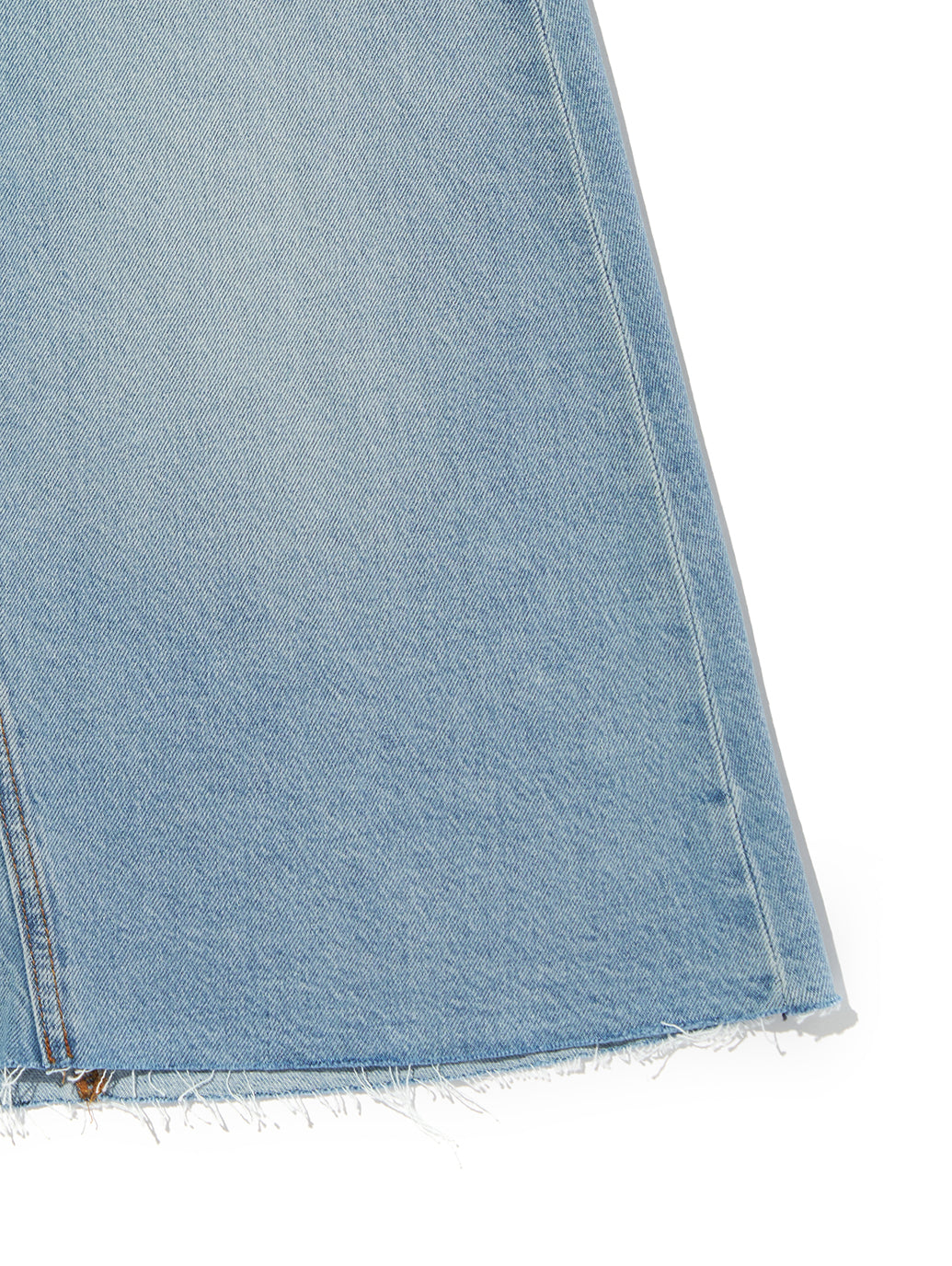 ハイライズ Aラインスカート ライトインディゴ