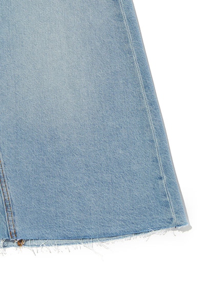 ハイライズ Aラインスカート ライトインディゴ