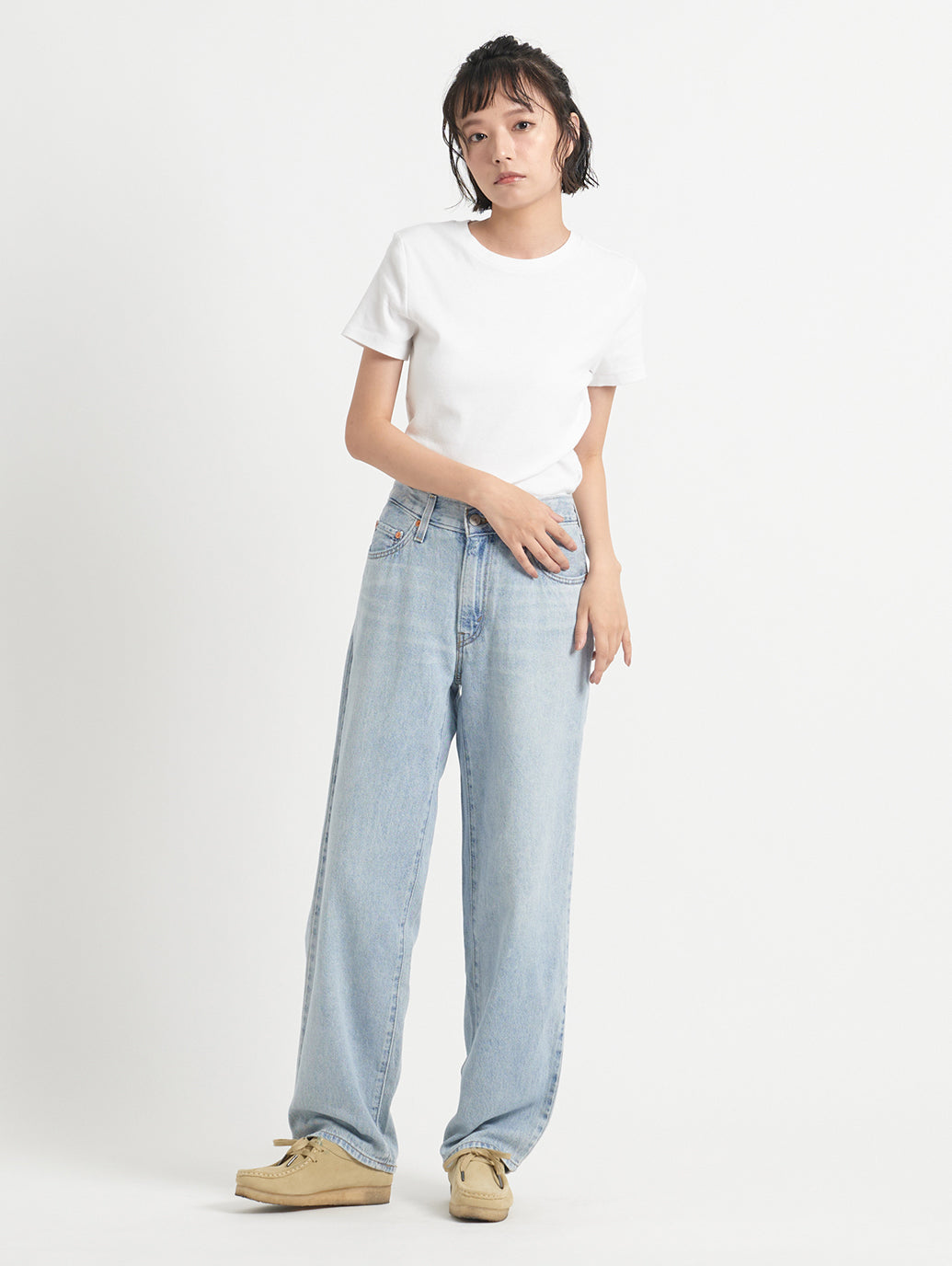 ESSENTIAL 半袖Tシャツ ホワイト