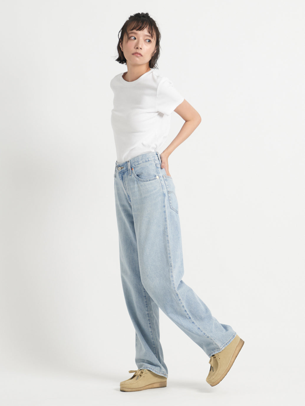 ESSENTIAL 半袖Tシャツ ホワイト