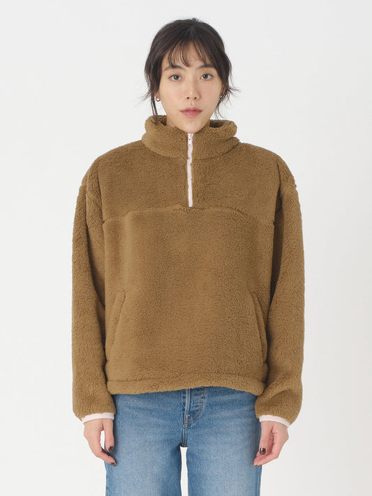 ハーフジップフリース ブラウン ERMINE