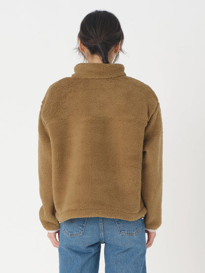 ハーフジップフリース ブラウン ERMINE