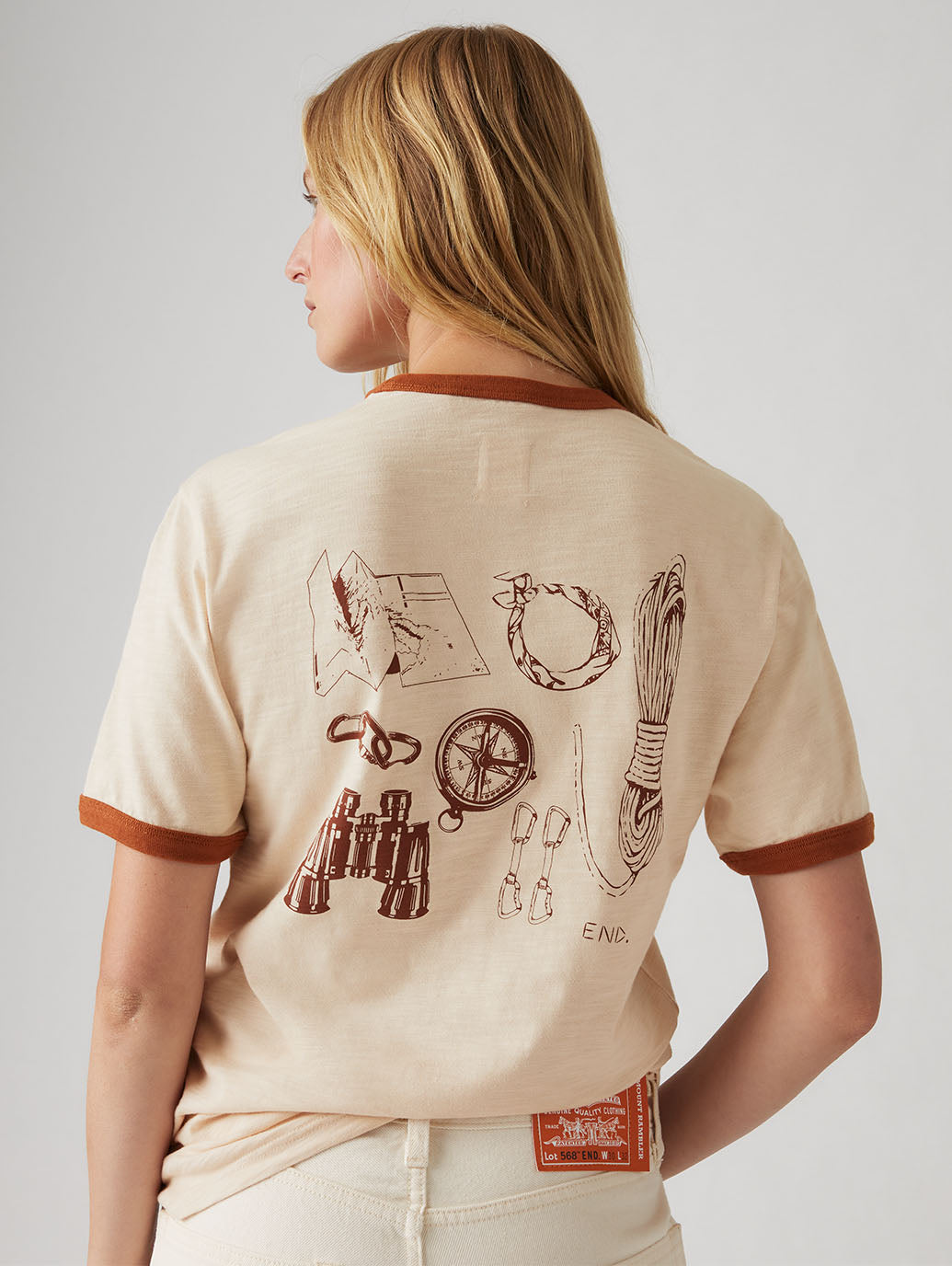 LEVI’S® X END RINGER Tシャツ ブラウン