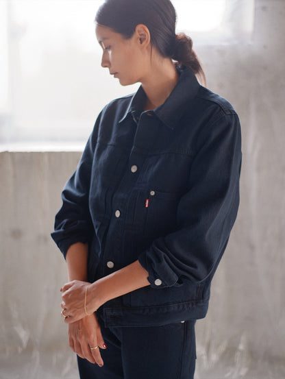 TYPE1 TRUCKER JACKET BLACK OD