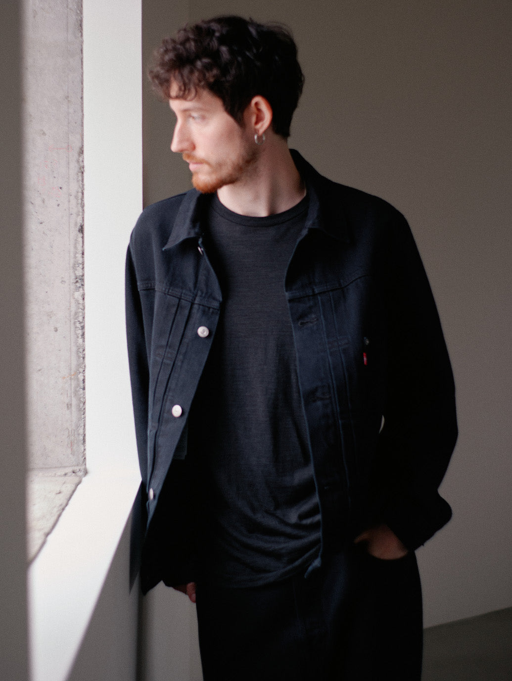 TYPE1 TRUCKER JACKET BLACK OD