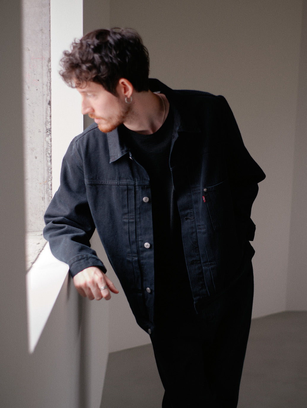 TYPE1 TRUCKER JACKET BLACK OD