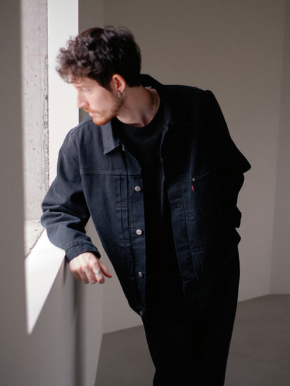 TYPE1 TRUCKER JACKET BLACK OD