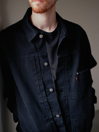 TYPE1 TRUCKER JACKET BLACK OD
