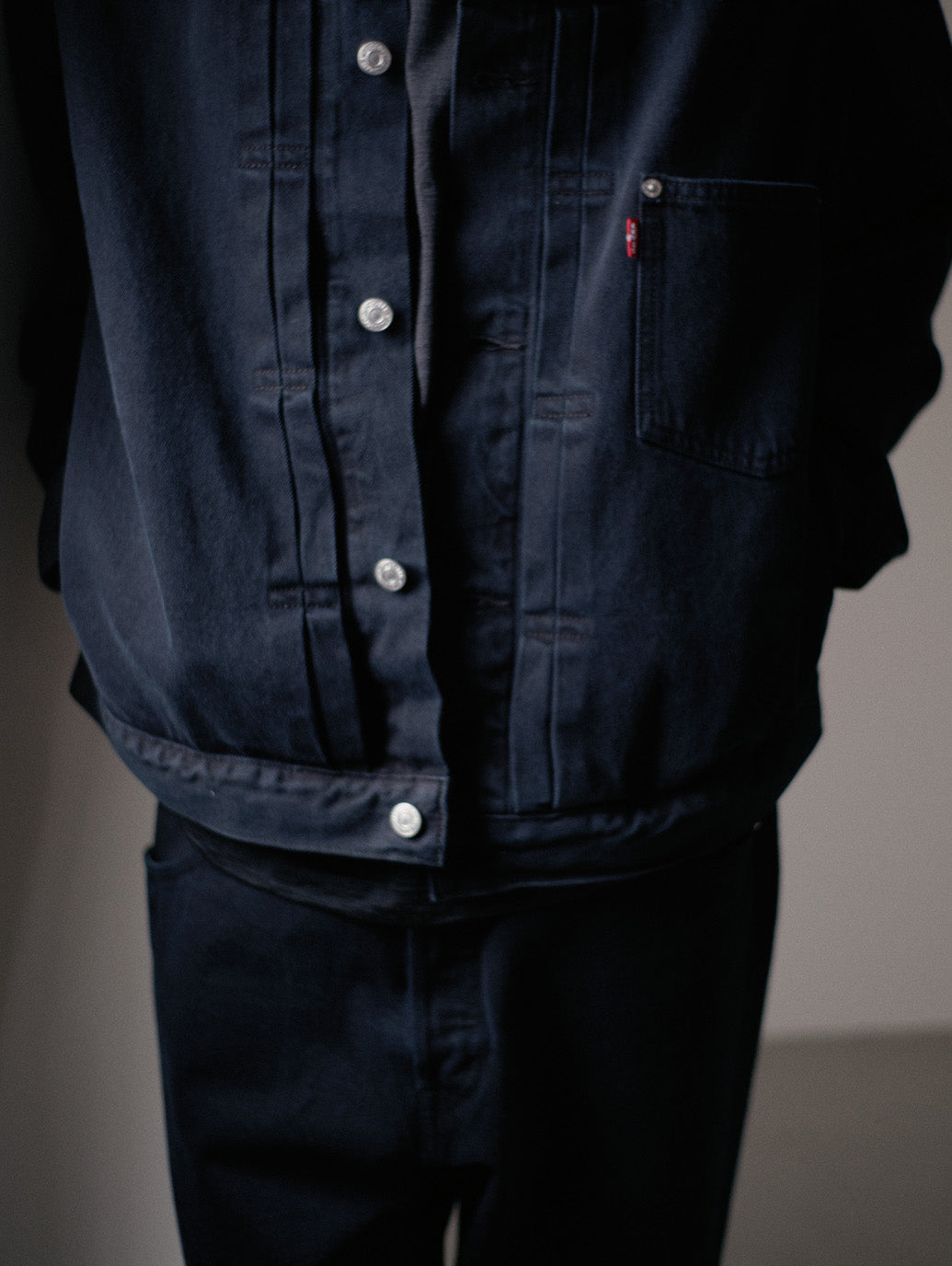 TYPE1 TRUCKER JACKET BLACK OD