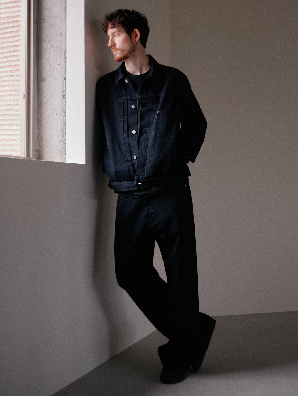 TYPE1 TRUCKER JACKET BLACK OD