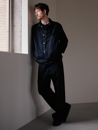TYPE1 TRUCKER JACKET BLACK OD