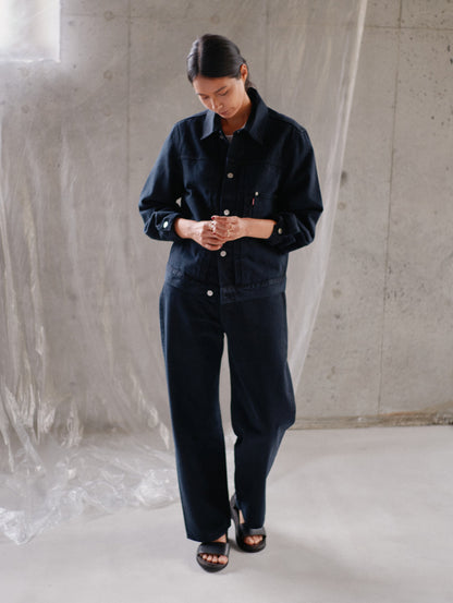 TYPE1 TRUCKER JACKET BLACK OD