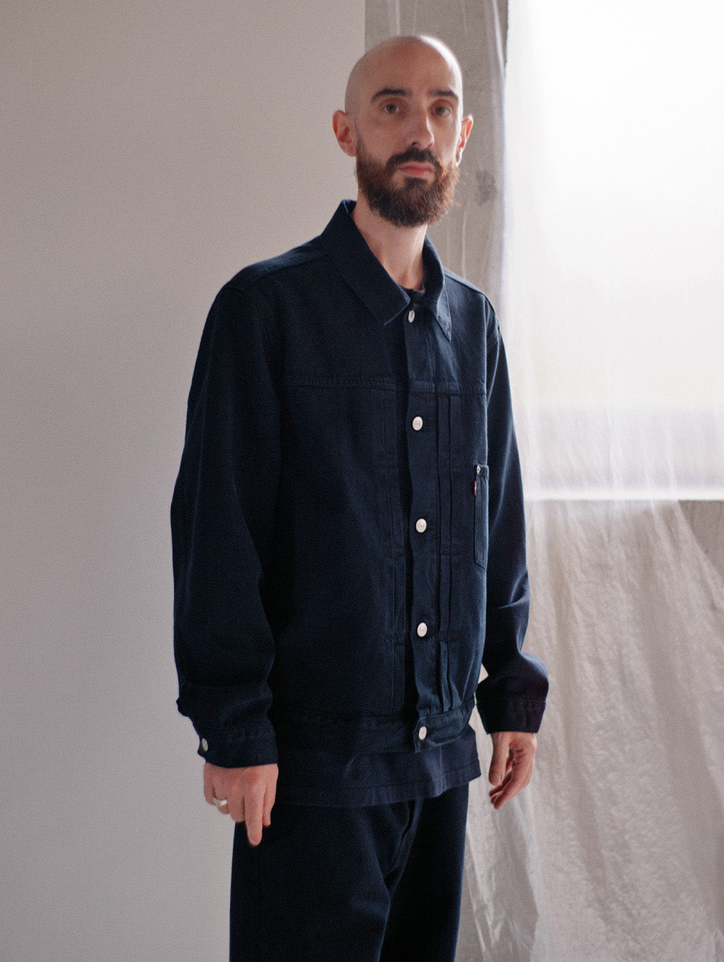 TYPE1 TRUCKER JACKET BLACK OD