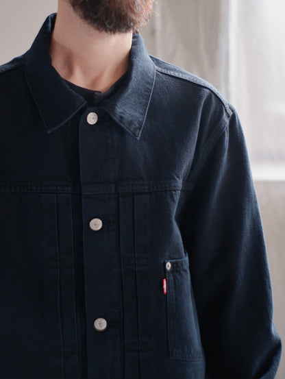 TYPE1 TRUCKER JACKET BLACK OD