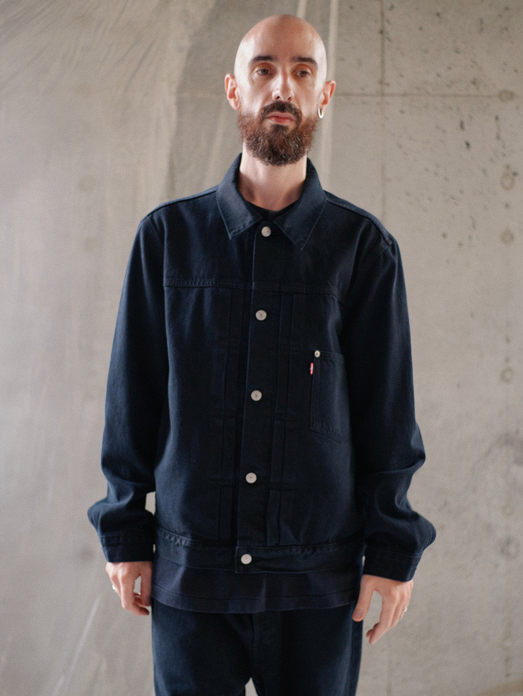 TYPE1 TRUCKER JACKET BLACK OD