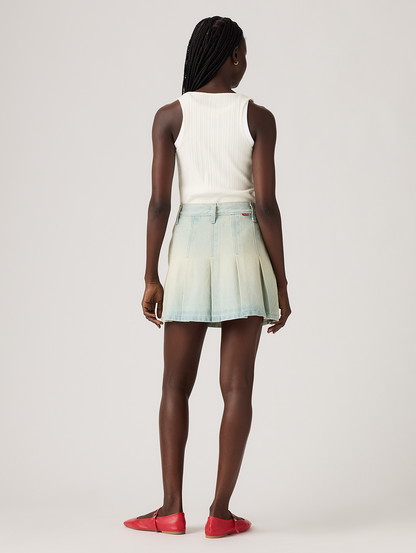 PLEATED ミニスカート