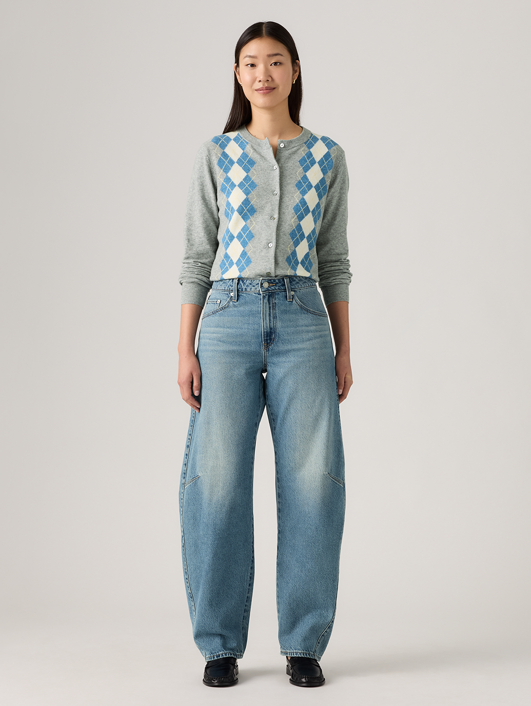 BAGGY DAD バレルジーンズ